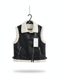 Leather Women Vest