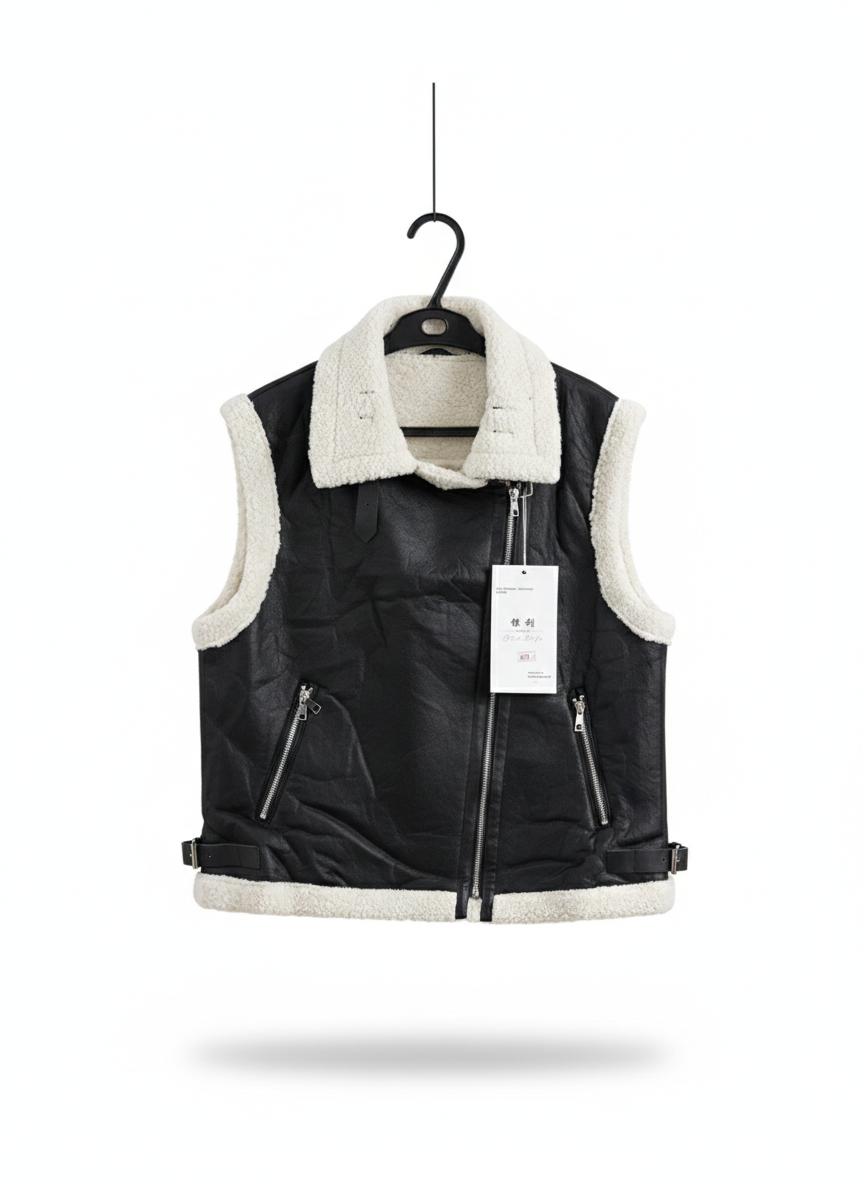 Leather Women Vest