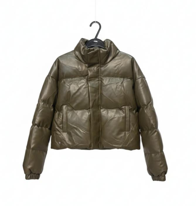 Leather Puffer Jacket