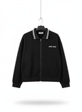Miu Miu Polo-Collar Zip-Up Jacket